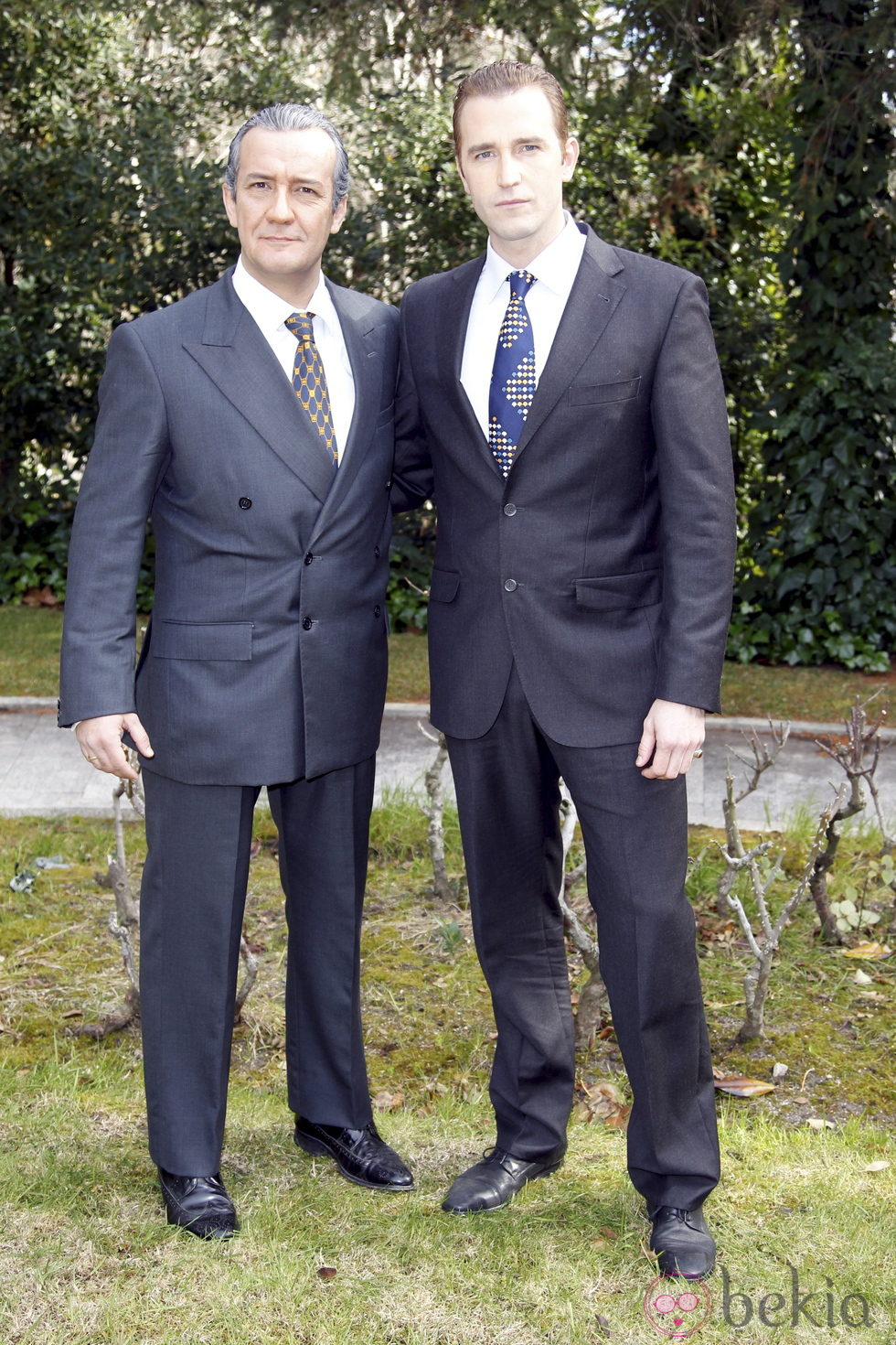 Fernando Gil y José Luis García Pérez en la presentación de la miniserie 'El Rey'