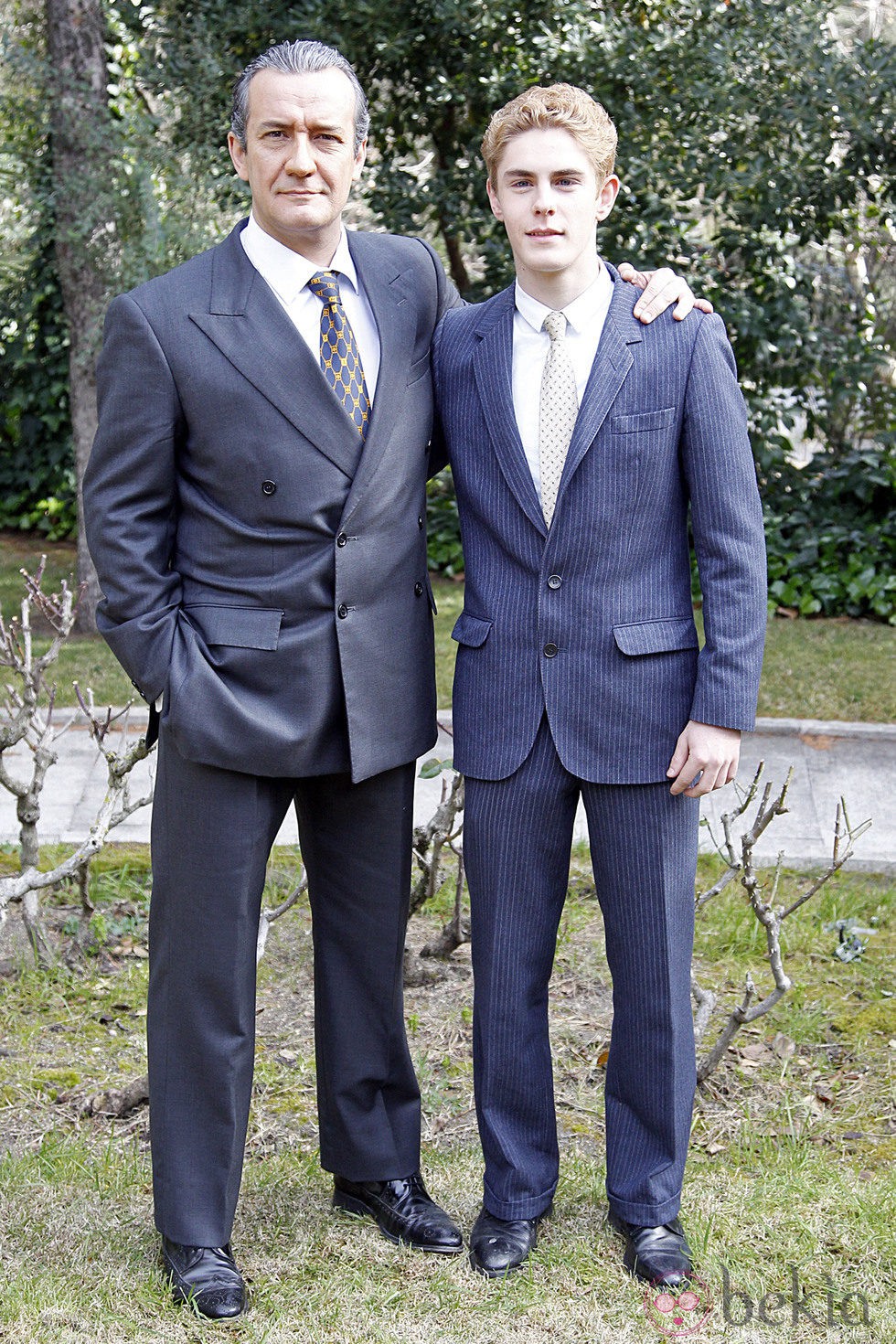 José Luis García Pérez y Patrick Criado en la presentación de la miniserie 'El Rey'