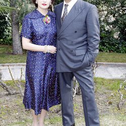 Marta Belaustegui y José Luis García Pérez en la presentación de la miniserie 'El Rey'