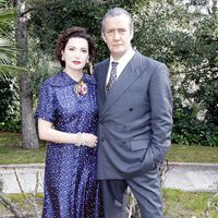 Marta Belaustegui y José Luis García Pérez en la presentación de la miniserie 'El Rey'