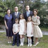 José Luis García Pérez, Marta Belaustegui, Fernando Gil y Cristina Brondo en la presentación de la miniserie 'El Rey'