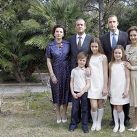 José Luis García Pérez, Marta Belaustegui, Fernando Gil y Cristina Brondo en la presentación de la miniserie 'El Rey'