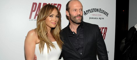 Jennifer López y Jason Statham en el estreno de 'Parker'