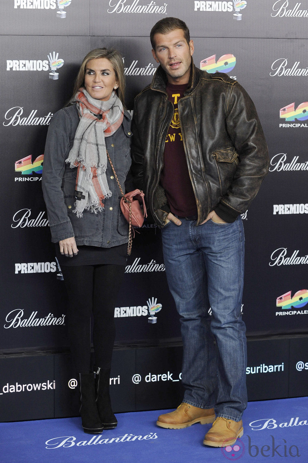 Susana Uribarri y Darek en los Premios 40 Principales 2012