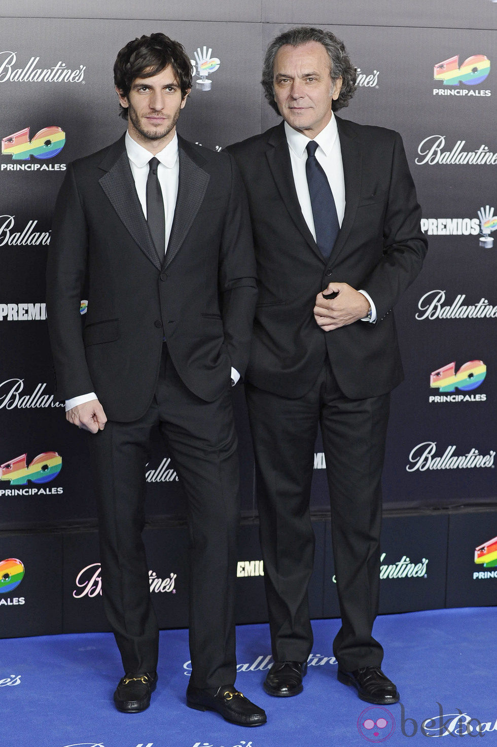 Quim Gutiérrez y José Coronado en los Premios 40 Principales 2012