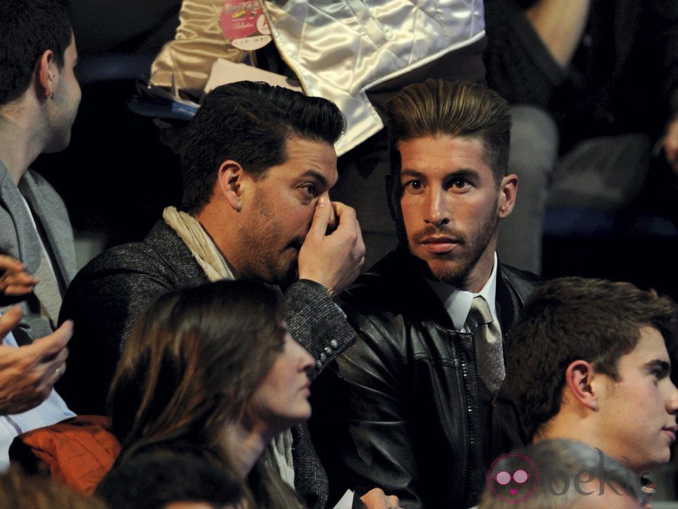 René y Sergio Ramos en los Premios 40 Principales 2012