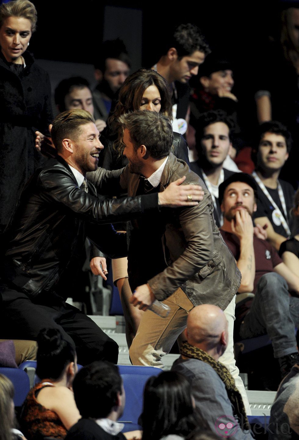 Sergio Ramos y Pablo Alborán en los Premios 40 Principales 2012