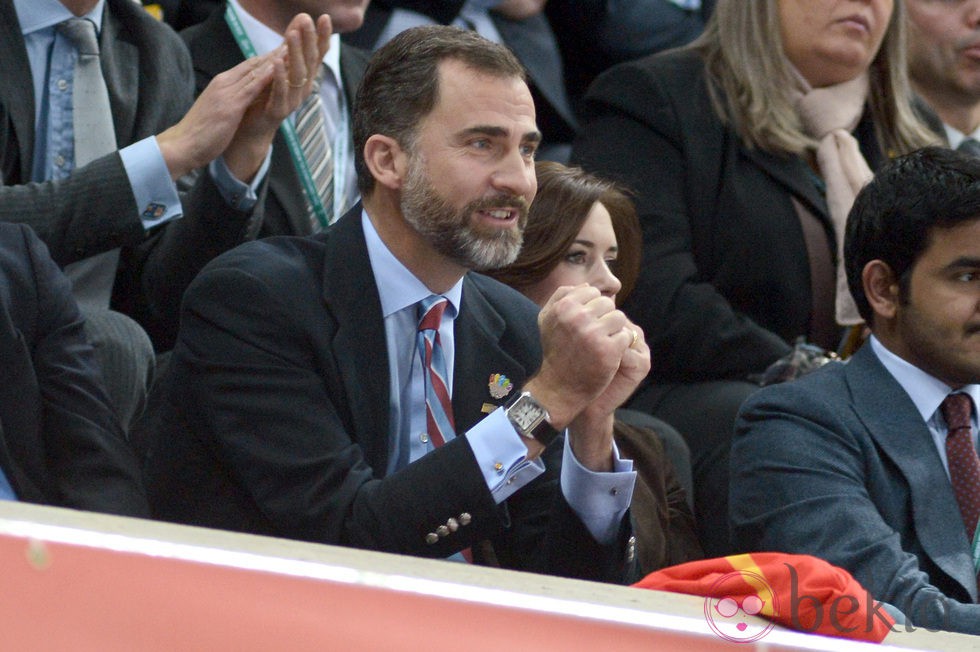 El Príncipe Felipe en la final del Mundial de balonmano