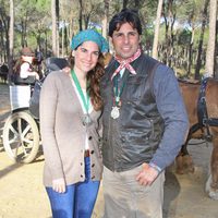 Francisco Rivera y Lourdes Montes en una peregrinación a El Rocío