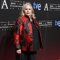 Carmina Barrios en la entrada de la cena de los nominados a los Goya 2013