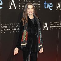 Ángela Molina en la entrada de la cena de los nominados a los Goya 2013