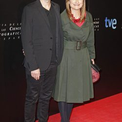 Eduardo Chapero Jackson en la entrada de la cena de nominados a los Goya 2013