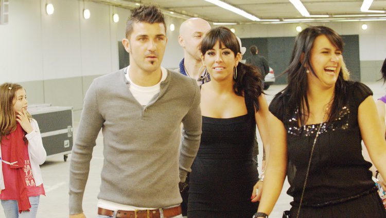 David Villa y su mujer Patricia González