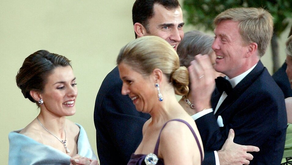 Guillermo y Máxima de Holanda con los Príncipes Felipe y Letizia antes de su boda