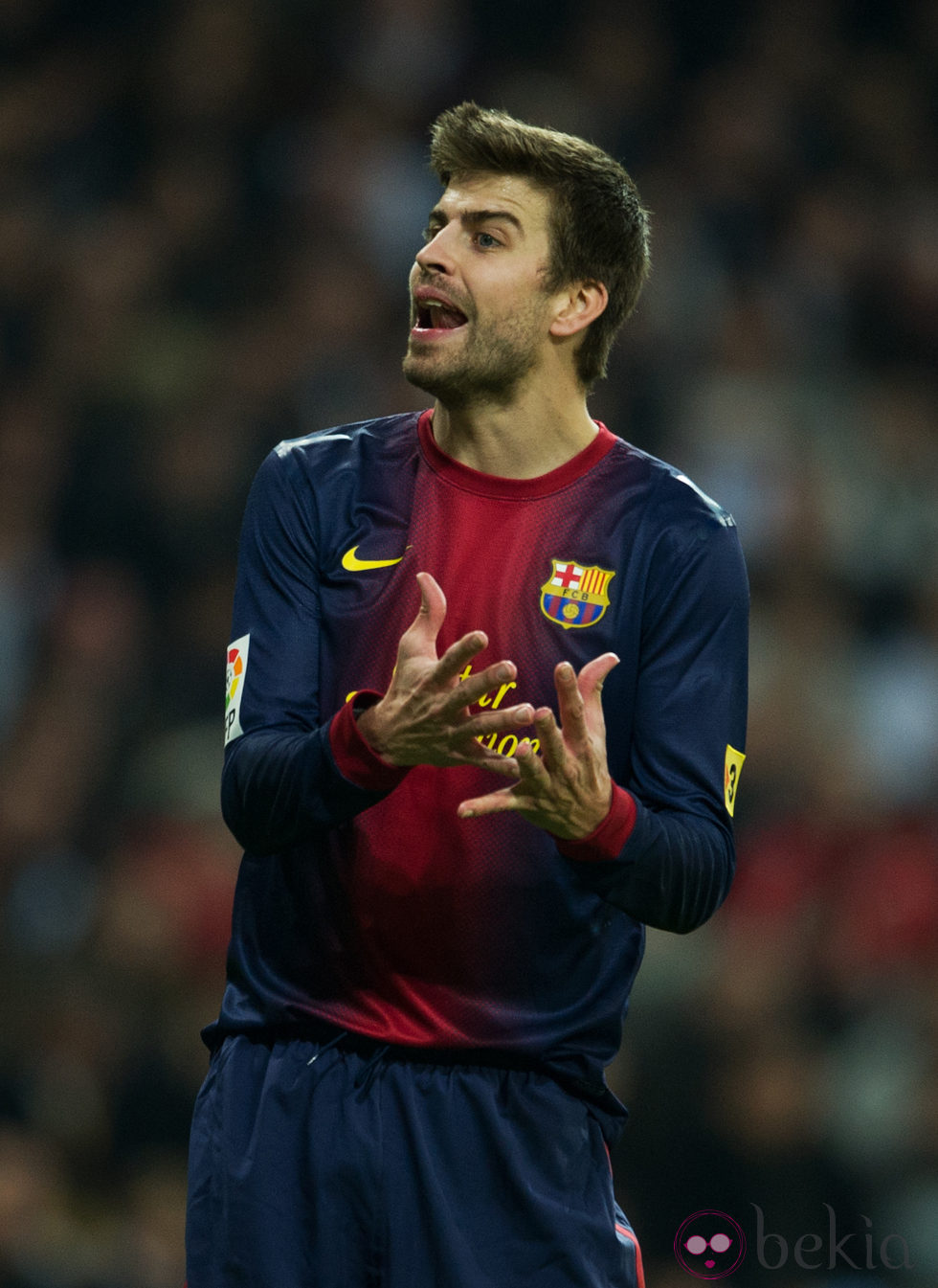 Gerard Piqué en el partido de Copa del Rey entre el Real Madrid y el Barça