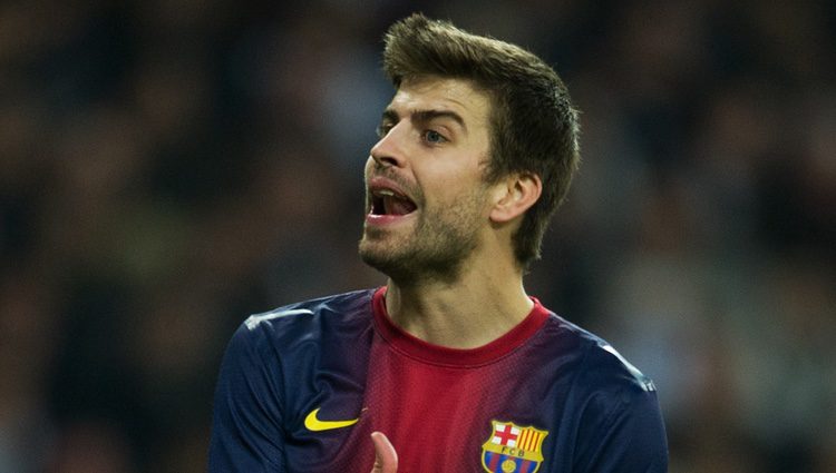 Gerard Piqué en el partido de Copa del Rey entre el Real Madrid y el Barça