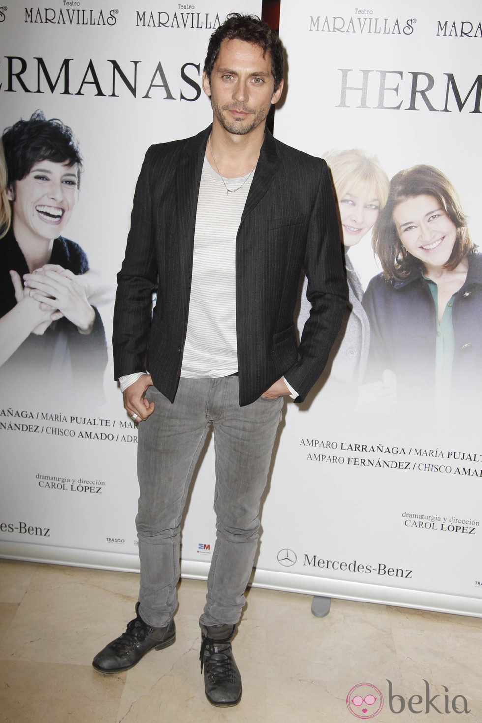 Paco León en el estreno de la obra de teatro 'Hermanas'