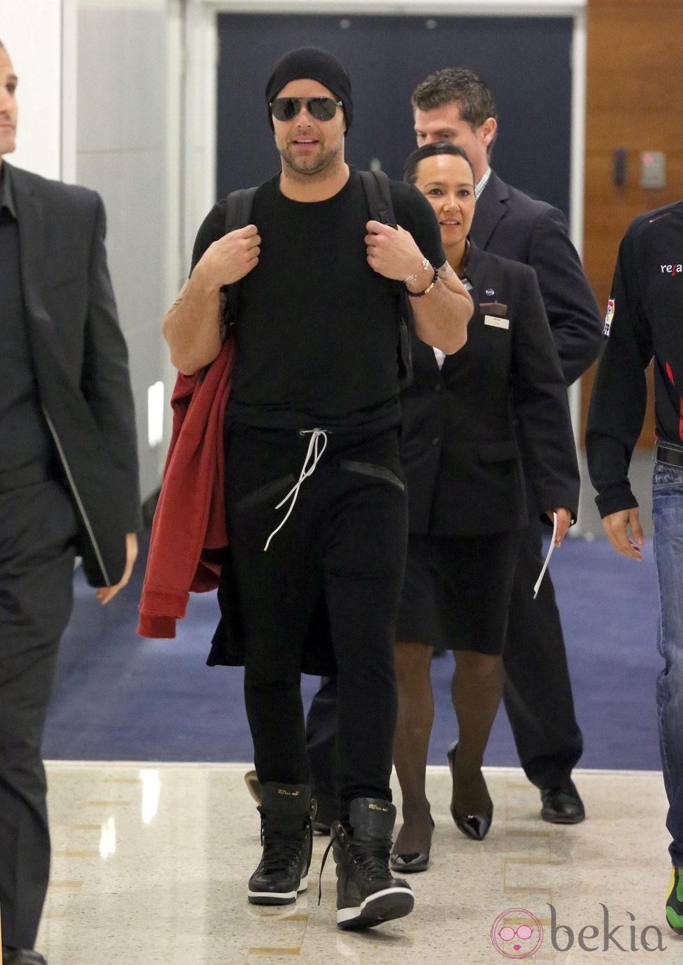 Ricky Martin a su llegada a Sidney