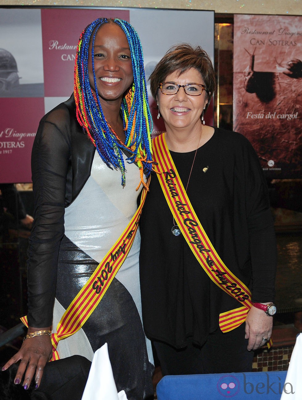 María Escario y Lucrecia en la Fiesta del Caracol 2013