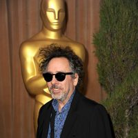 Tim Burton en el almuerzo de los nominados a los Oscar 2013