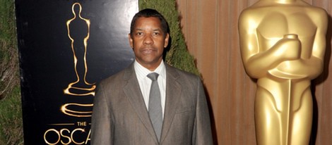 Denzel Washington en el almuerzo de los nominados a los Oscar 2013