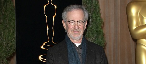 Steven Spielberg en el almuerzo de los nominados a los Oscar 2013