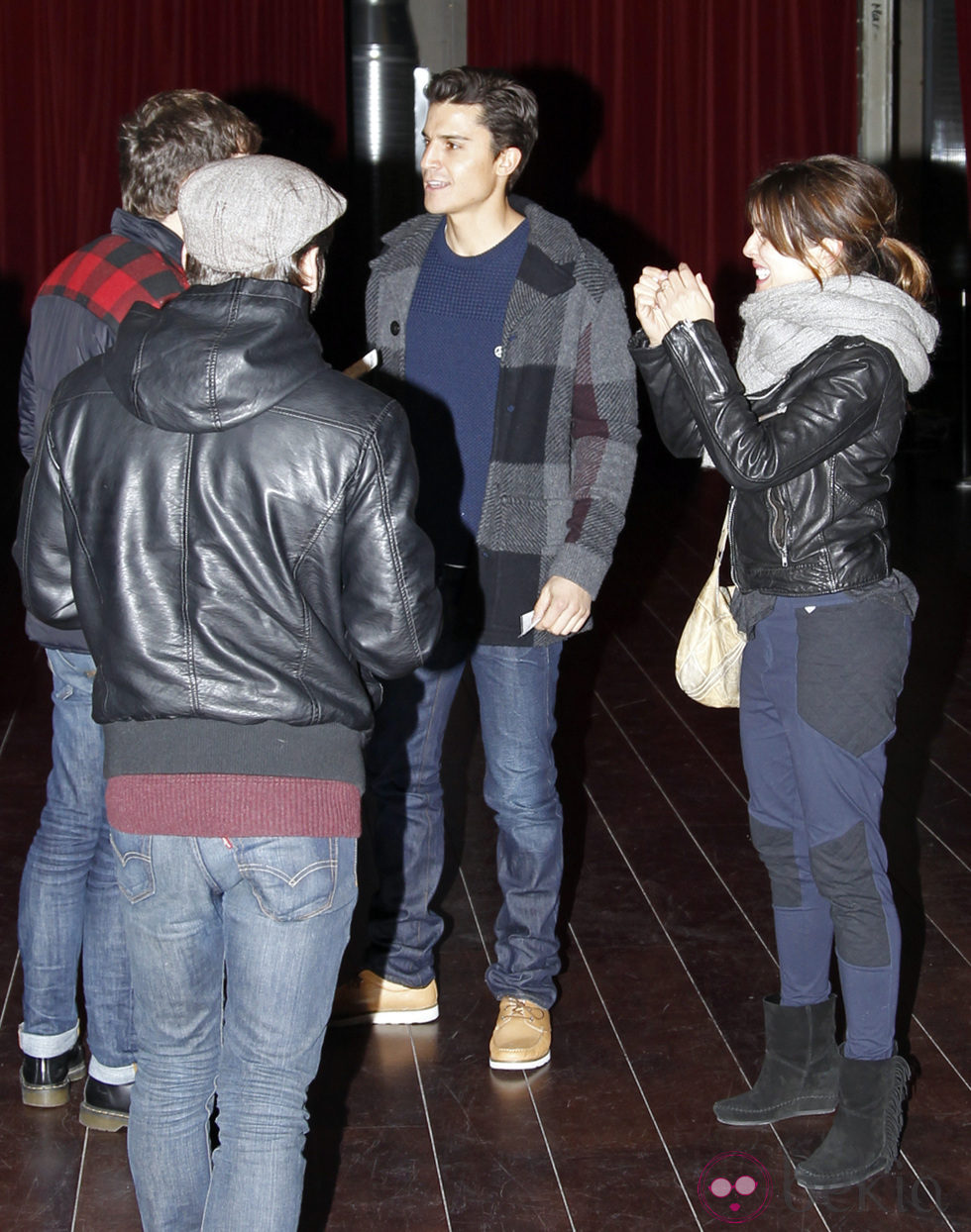 Álex González y Adriana Ugarte en el estreno de 'Antígona'