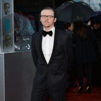 Simon Pegg en la alfombra roja de los BAFTA 2013