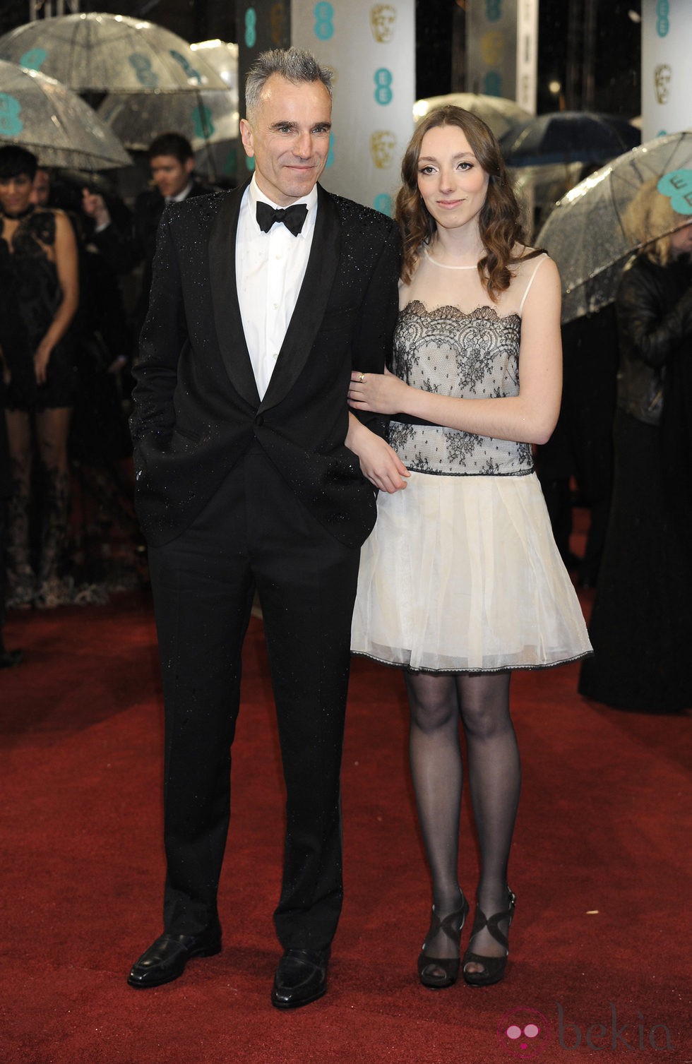 Daniel Day-Lewis en la alfombra roja de los BAFTA 2013 