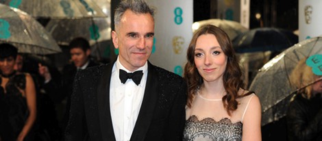 Daniel Day-Lewis en la alfombra roja de los BAFTA 2013 