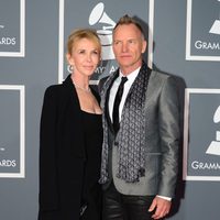 Sting y Trudie Styler en los Grammy 2013