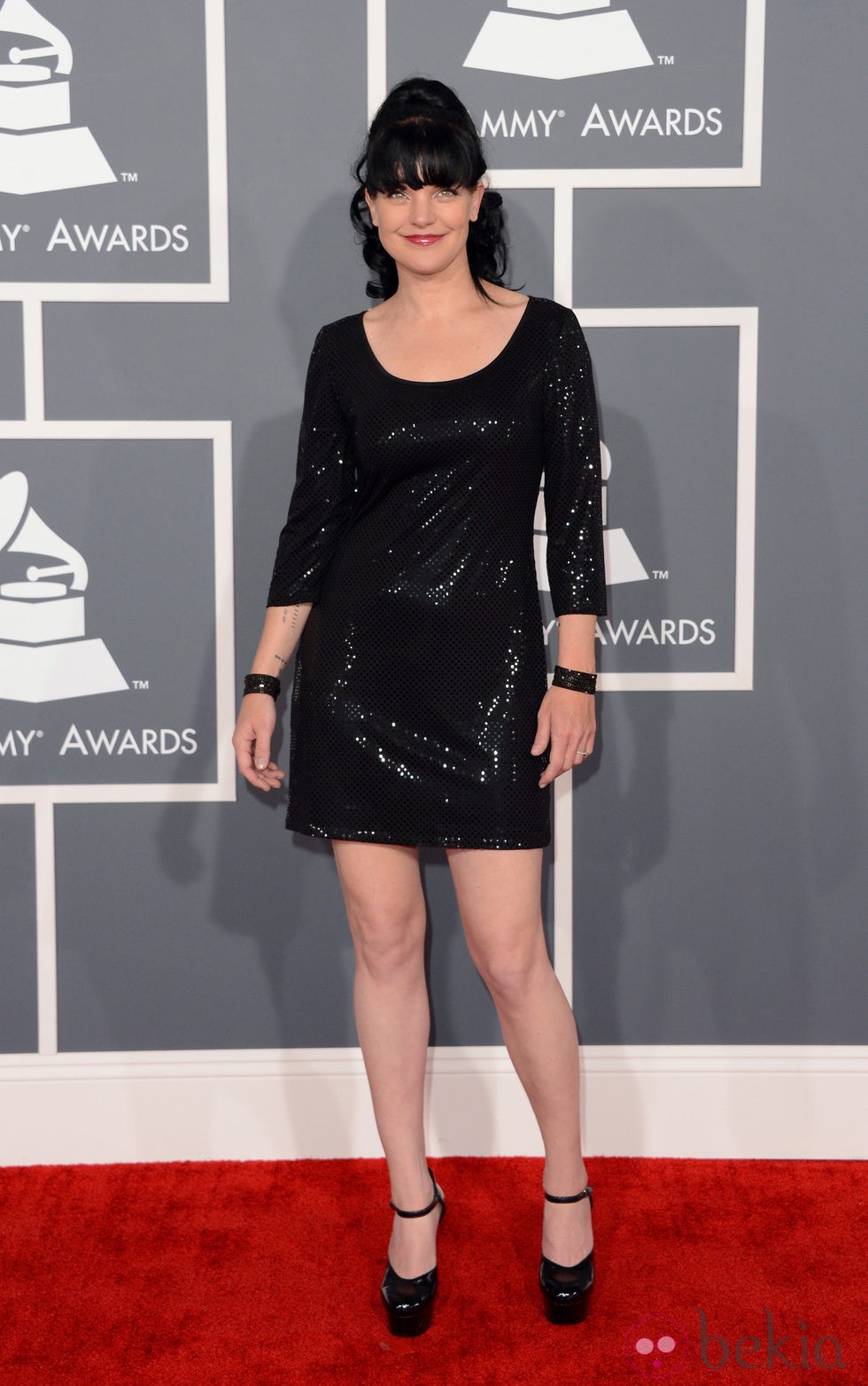 Pauley Perrette en los Grammy 2013