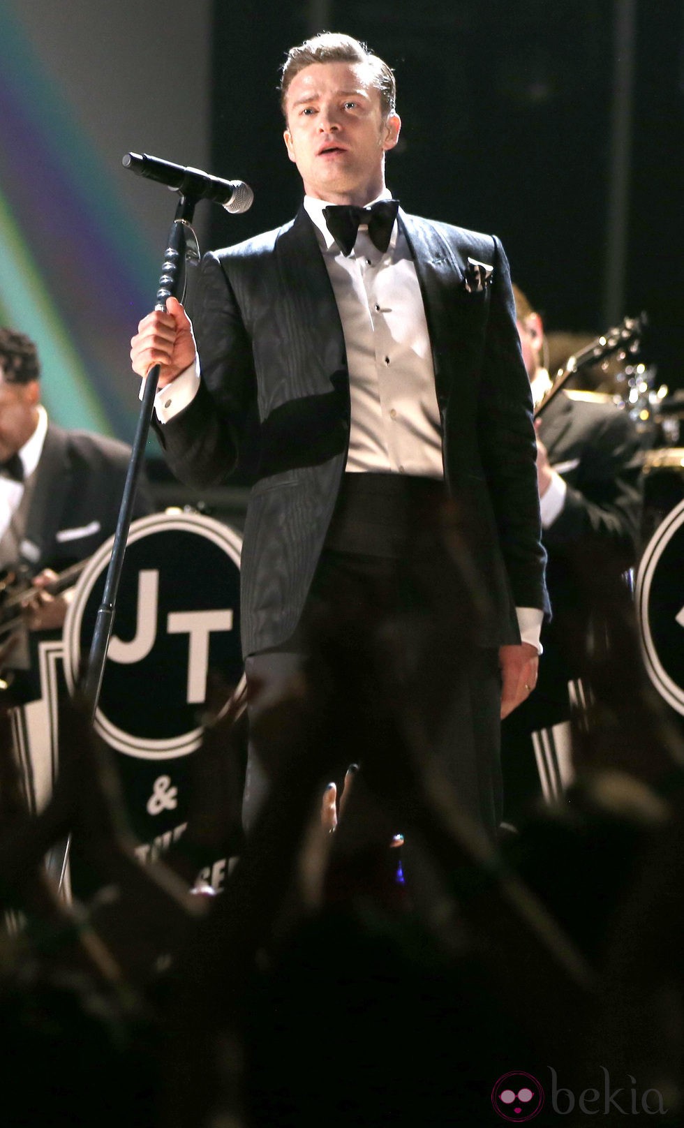 Justin Timberlake, durante su actuación en los Grammy 2013