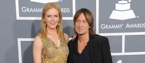 Nicole Kidman y Keith Urban en la alfombra roja de los Grammy 2013