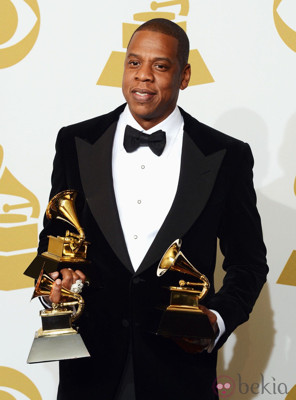 Jay-Z, con sus premios Grammy 2013