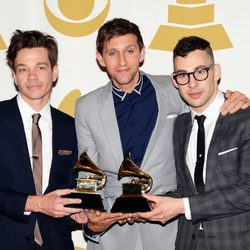 Nate Ruess, Andrew Dost y Jack Antonoff con el Premio Grammy 2013