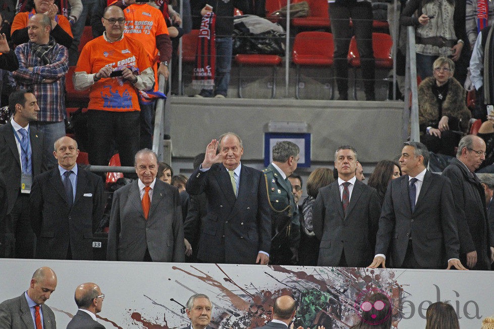 El Rey Don Juan Carlos en la Final de la 'Copa del Rey' de Baloncesto