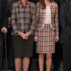 La Reina Sofía y la Princesa Letizia en la audiencia a la Selección Nacional de Balonmano