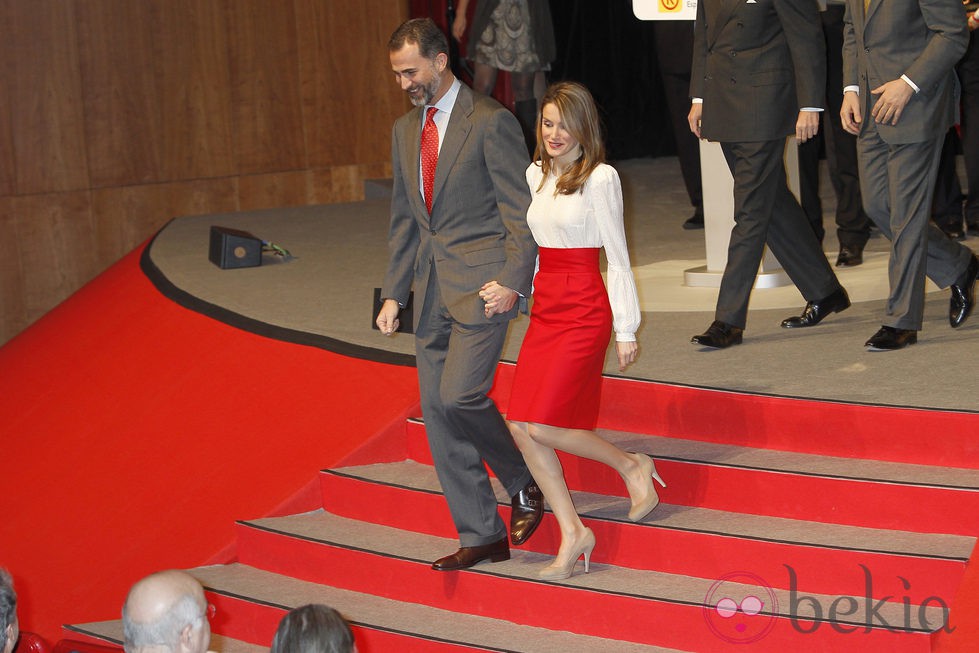 Los Príncipes de Asturias en la entrega de acreditaciones a los Embajadores de la Marca España