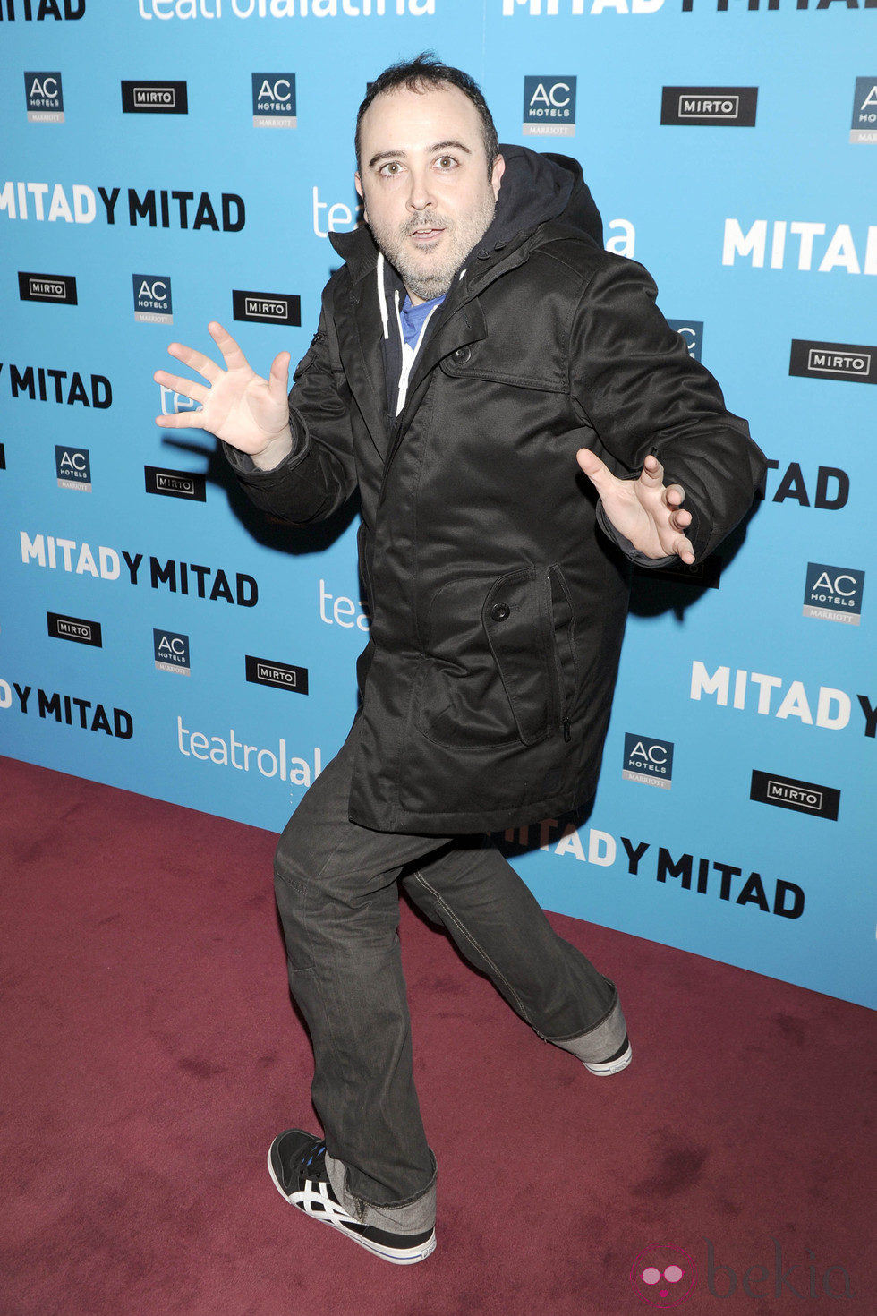 Carlos Areces en el estreno de 'Mitad y mitad'