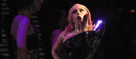 Lady Gaga durante su 'ultimo concierto en Las Vegas