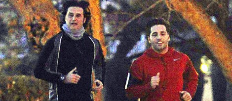 David Bustamante corriendo con Poti