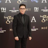 Carlos Santos en la alfombra roja de los Goya 2013