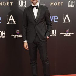 Miguel Ángel Muñoz en la alfombra roja de los Goya 2013