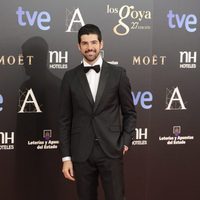 Miguel Ángel Muñoz en la alfombra roja de los Goya 2013