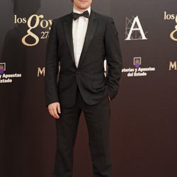 Jan Cornet en la alfombra roja de los Goya 2013