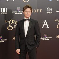 Jan Cornet en la alfombra roja de los Goya 2013