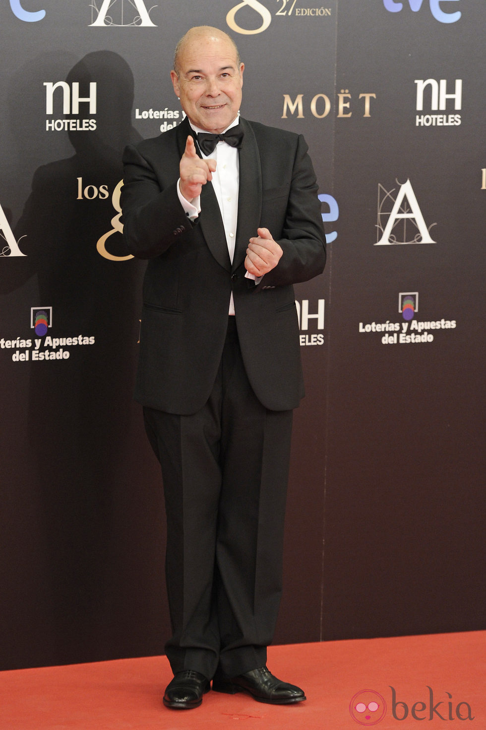 Antonio Resines en la alfombra roja de los Goya 2013