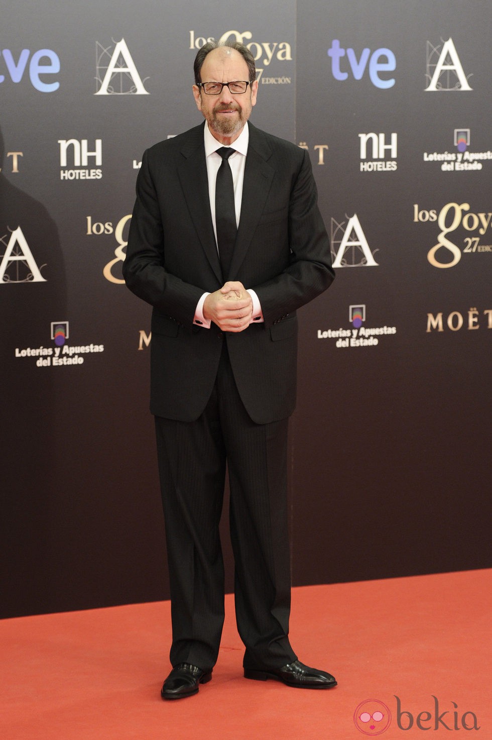 Jose María Pou en la alfombra roja de los Goya 2013