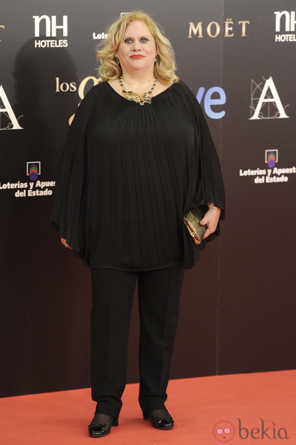 Carmina Barrios en la alfombra roja de los Goya 2013